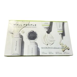 Well People Seedlings Skincare Starter Set – 4-Piece Plant-Powered Kit NEW
